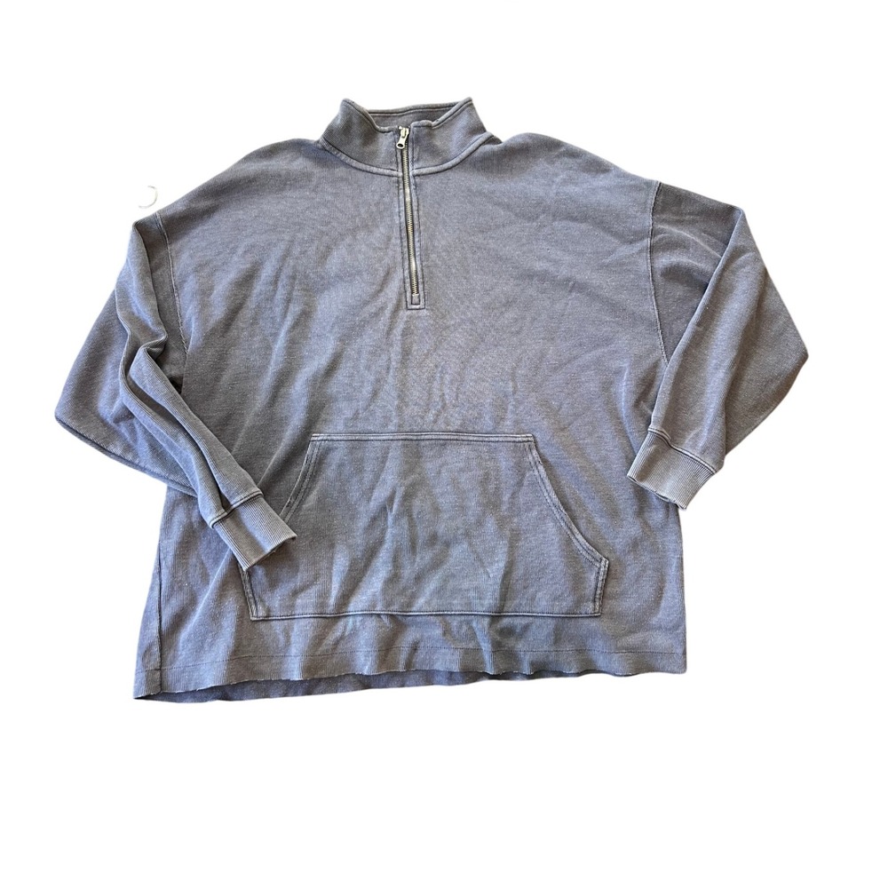 Aerie Quarter Zip Sweatshirt Pullover with Kangaroo Pocket - Women's M‎